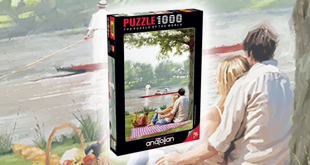 anatolian puzzle 1000 parça romantik piknik