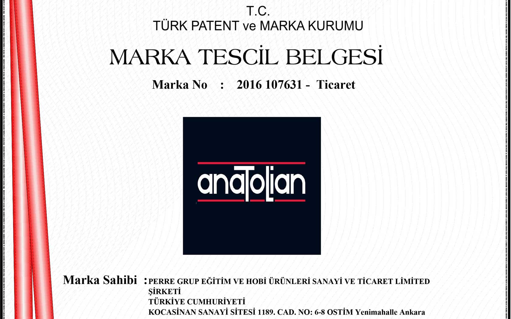 anatolian puzzle marka tescil