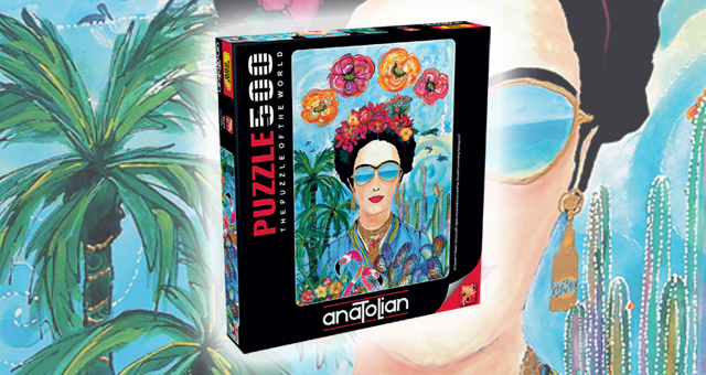 anatolian puzzle 500 parça frida kahlo