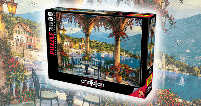 anatolian puzzle 3000 parça duck lake günbatımı