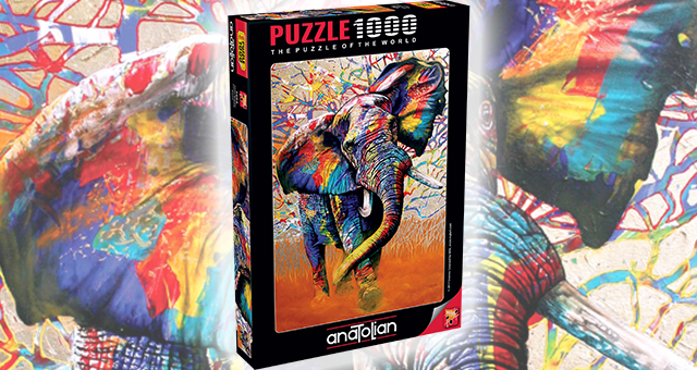 V Puzzle Größe 48x66cm African Colours Anatolian Puzzle 1000 Teile 