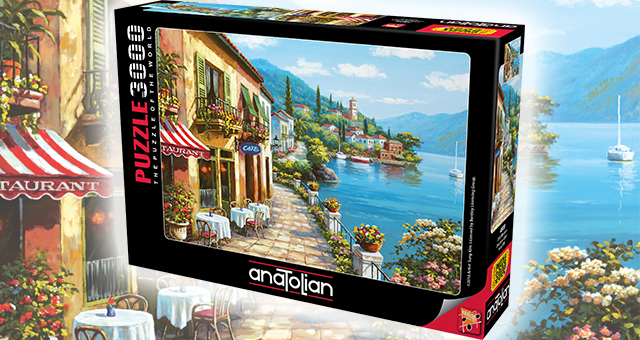 Anatolian Puzzle 3000 Teile Villa an der BuchtPuzzle-Größe 120cmx85cm H 